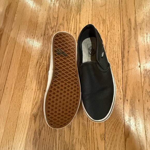 Vans Classic Slip-On Shoes – Black Perforated – Women’s Size 10 - Picture 4 of 6